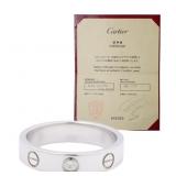 Cartier 18kt White Gold Mini Love Ring Cartier 18kt White Gold Mini Love Ring