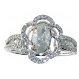 14kt Gold 1.40 ct Oval Diamond Ring 14kt Gold 1.40 ct Oval Diamond Ring