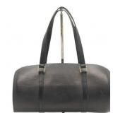 Louis Vuitton Black Epi Soufflot Handbag Louis Vuitton Black Epi Soufflot Handbag