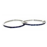 Quality 2.00 ct Sapphire Inside Out Hoop Earrings Quality 2.00 ct Sapphire Inside Out Hoop Earrings