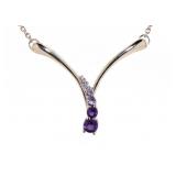 Genuine African Purple & Pink Amethyst Necklace Genuine African Purple & Pink Amethyst Necklace