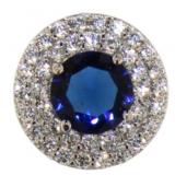 Round 2.15 ct Sapphire Designer Pendant Round 2.15 ct Sapphire Designer Pendant