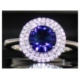 Round 2.20 ct Sapphire Dinner Ring Round 2.20 ct Sapphire Dinner Ring