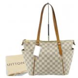 Louis Vuitton Cream Damier Azur PM Handbag Louis Vuitton Cream Damier Azur PM Handbag