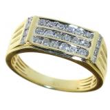 10kt Gold Men's 1.00 ct Diamond Ring 10kt Gold Men's 1.00 ct Diamond Ring