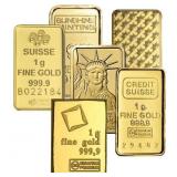 1 Gram - .9999 Gold Bar (Bar is our choice) 1 Gram - .9999 Gold Bar (Bar is our choice)