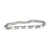Genuine Opal & Diamond Bracelet Genuine Opal & Diamond Bracelet
