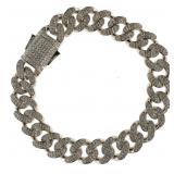 Gent's 8' Miami Cuban Link Pave' Bracelet Gent's 8' Miami Cuban Link Pave' Bracelet