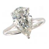 14kt Gold 3.14 ct Pear VS Lab Diamond Ring 14kt Gold 3.14 ct Pear VS Lab Diamond Ring