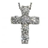 14kt Gold 1.67 ct VS Lab Diamond Cross Pendant 14kt Gold 1.67 ct VS Lab Diamond Cross Pendant