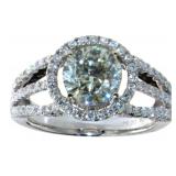14kt Gold 2.84 ct Round Brilliant Diamond Ring 14kt Gold 2.84 ct Round Brilliant Diamond Ring