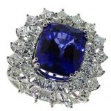 14kt Gold 14.23 ct Sapphire & Diamond Ring 14kt Gold 14.23 ct Sapphire & Diamond Ring