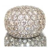 Platinum Brilliant 6.00 ct Pave VS Diamond Ring Platinum Brilliant 6.00 ct Pave VS Diamond Ring