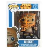 Autographed Star Wars Wicket Funko Pop Autographed Star Wars Wicket Funko Pop