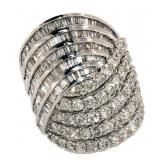 10k Gold 4.00 ct Diamond Cocktail Ring 10k Gold 4.00 ct Diamond Cocktail Ring