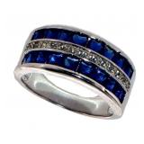 Quality 2.00 ct Invisible Set Sapphire Ring Quality 2.00 ct Invisible Set Sapphire Ring