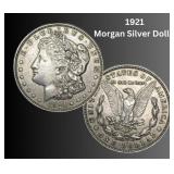 1921 Morgan Silver Dollar (Fine-Extra Fine) 1921 Morgan Silver Dollar (Fine-Extra Fine)