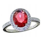 Oval 4.10 ct Ruby Designer Ring Oval 4.10 ct Ruby Designer Ring