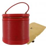 Louis Vuitton Red Cylinder Handbag Louis Vuitton Red Cylinder Handbag