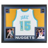 Autographed Nikola Jokic Custom Framed Jersey Autographed Nikola Jokic Custom Framed Jersey