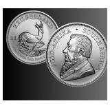 1 oz Silver Krugerrand - BU 1 oz Silver Krugerrand - BU