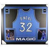 Autographed Shaquille O'Neal Custom Framed Jersey Autographed Shaquille O'Neal Custom Framed Jersey
