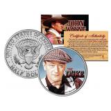 John Wayne The Duke Quiet Man JFK Half Dollar Coin John Wayne The Duke Quiet Man JFK Half Dollar Coin