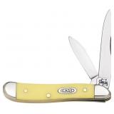 Case XX CA030 Yellow Synthetic Peanut Pocket Knife Case XX CA030 Yellow Synthetic Peanut Pocket Knife