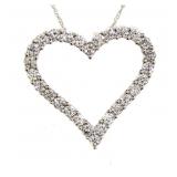 14kt Gold 1.00 ct VS Lab Diamond Heart Necklace 14kt Gold 1.00 ct VS Lab Diamond Heart Necklace