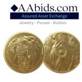 1oz Gold .9999 Big 5 Elephant Coin - Series I 1oz Gold .9999 Big 5 Elephant Coin - Series I