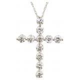 14kt Gold 1.00 ct VS Lab Diamond Cross Necklace 14kt Gold 1.00 ct VS Lab Diamond Cross Necklace
