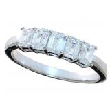 10kt Gold Emerald Cut 1.00 ct VS Diamond Band 10kt Gold Emerald Cut 1.00 ct VS Diamond Band