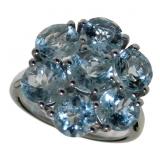 Quality 5.00 ct Natural Aquamarine Cocktail Ring Quality 5.00 ct Natural Aquamarine Cocktail Ring