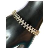 Quality 10.00 ct White Topaz Baguette Bracelet Quality 10.00 ct White Topaz Baguette Bracelet