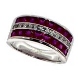 Quality 2.00 ct Invisible Set Ruby Ring Quality 2.00 ct Invisible Set Ruby Ring