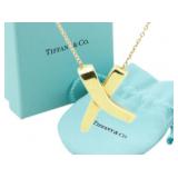 Tiffany & Co. Gold X Necklace Tiffany & Co. Gold X Necklace