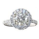 14kt Gold 2.79 ct Round Brilliant Diamond Ring 14kt Gold 2.79 ct Round Brilliant Diamond Ring