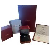 Cartier & GIA Natural VVS Diamond Solitaire Ring Cartier & GIA Natural VVS Diamond Solitaire Ring