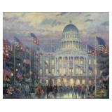 Flags Over The Capital By Thomas Kinkade Flags Over The Capital By Thomas Kinkade