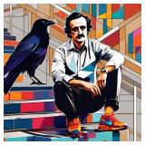 Edgar Allan Poser Hand Signed by Charis Edgar Allan Poser Hand Signed by Charis