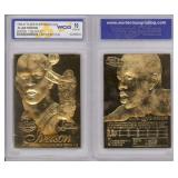 1996 Allen Iverson 23K Gold Fleer Rookie Card 1996 Allen Iverson 23K Gold Fleer Rookie Card