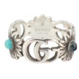 Gucci Floral Turquoise Ring Gucci Floral Turquoise Ring