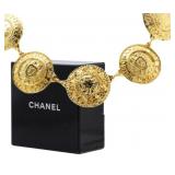 Chanel 9 Strands Coco Mark Gold Tone Necklace Chanel 9 Strands Coco Mark Gold Tone Necklace