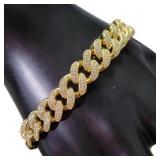 Gent's 8' Miami Cuban Link Pave' Bracelet Gent's 8' Miami Cuban Link Pave' Bracelet