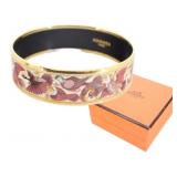 Hermes Enamel Bird Bangle Bracelet Hermes Enamel Bird Bangle Bracelet