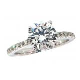14k Gold 2.53 ct Round Brilliant Lab Diamond Ring 14k Gold 2.53 ct Round Brilliant Lab Diamond Ring