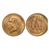 1917-1959 Mexico Gold 10 Peso Coin 1917-1959 Mexico Gold 10 Peso Coin