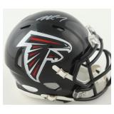 Autographed Michael Vick Falcons Mini Helmet Autographed Michael Vick Falcons Mini Helmet