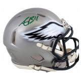 Autographed AJ Brown Eagles Mini Helmet Autographed AJ Brown Eagles Mini Helmet