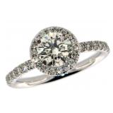 14k Gold 1.41 ct Round Brilliant Diamond Ring 14k Gold 1.41 ct Round Brilliant Diamond Ring